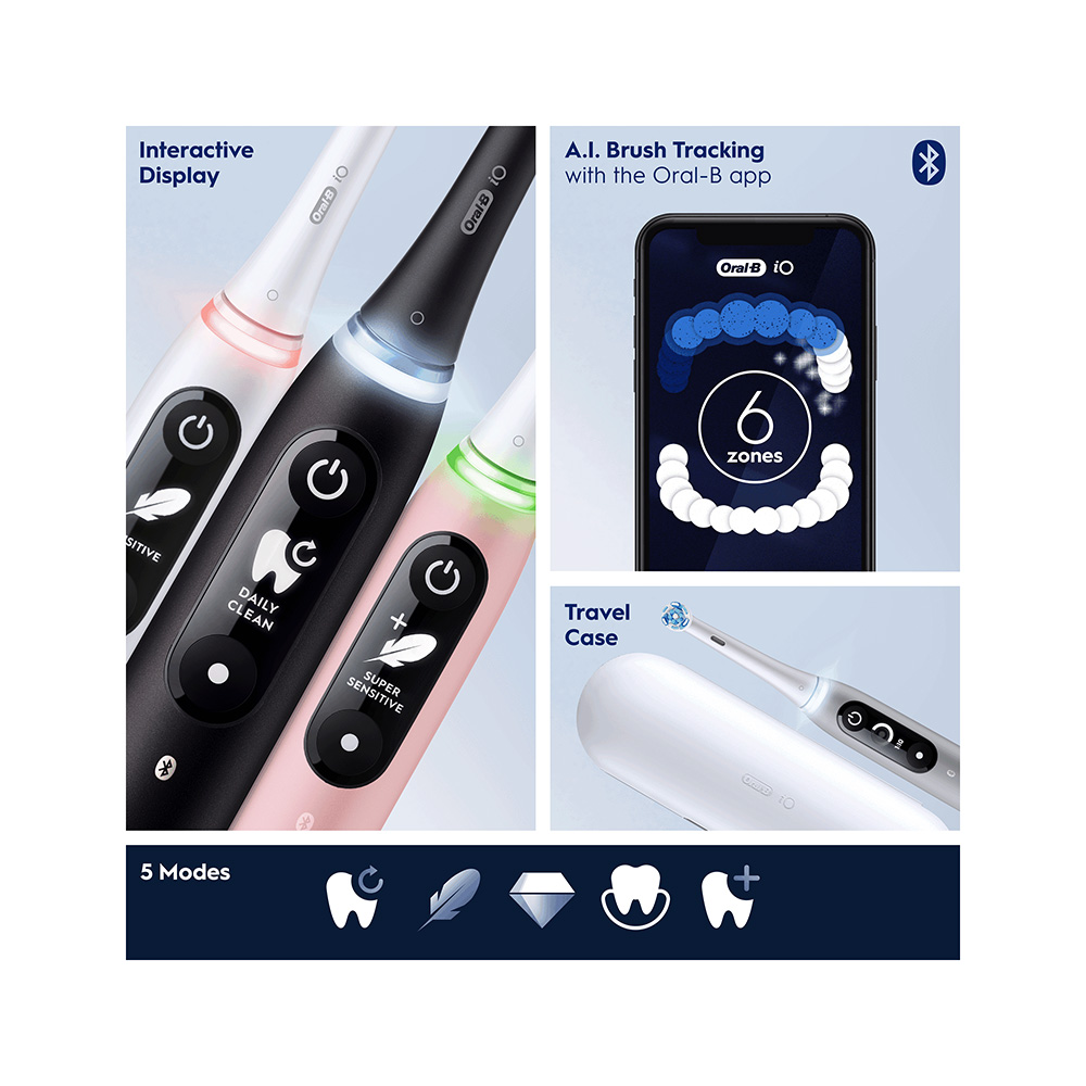 ORAL-B - iO6 Ηλεκτρική Οδοντόβουρτσα (Black Lava)